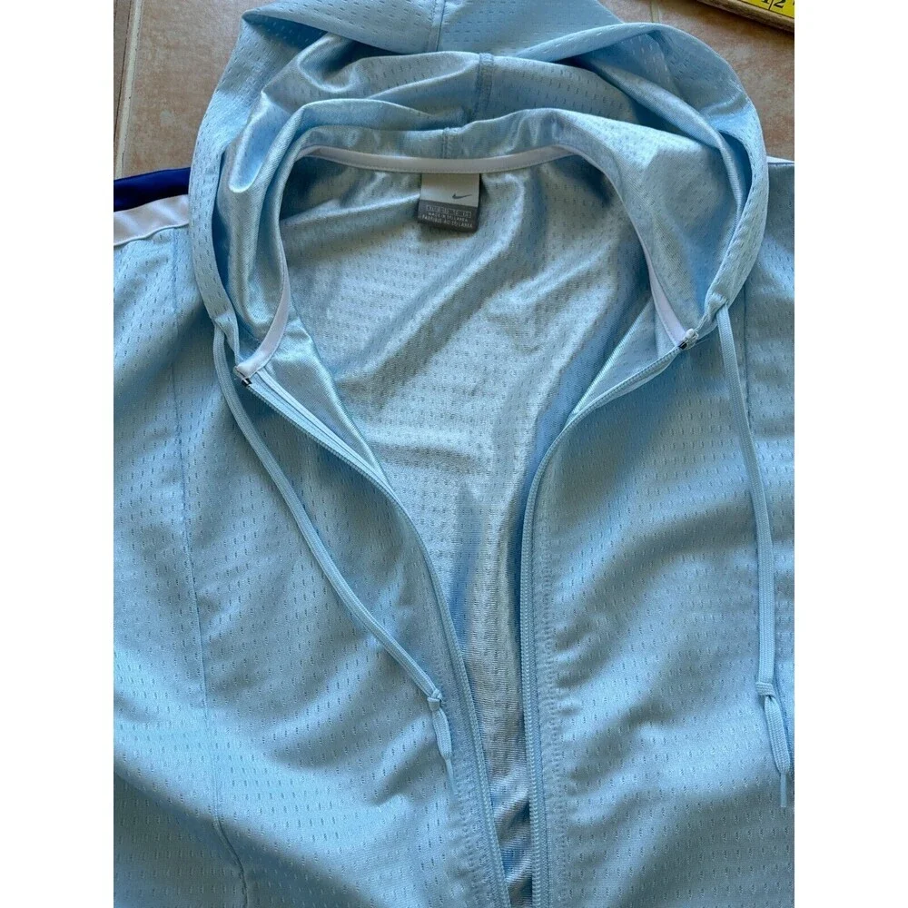 Nike  mesh Jersey  hoodie  Jacket Women‎ Size  XL 16-18 Blue